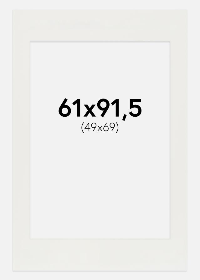 Passepartout Vit 3 mm (Vit kärna) 61x91,5 cm (49x69)