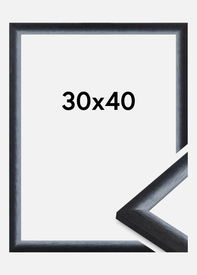 Ram Cornwall Akrylglas Svart 30x40 cm