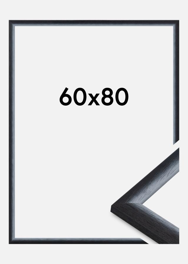 Ram Cornwall Akrylglas Svart 60x80 cm