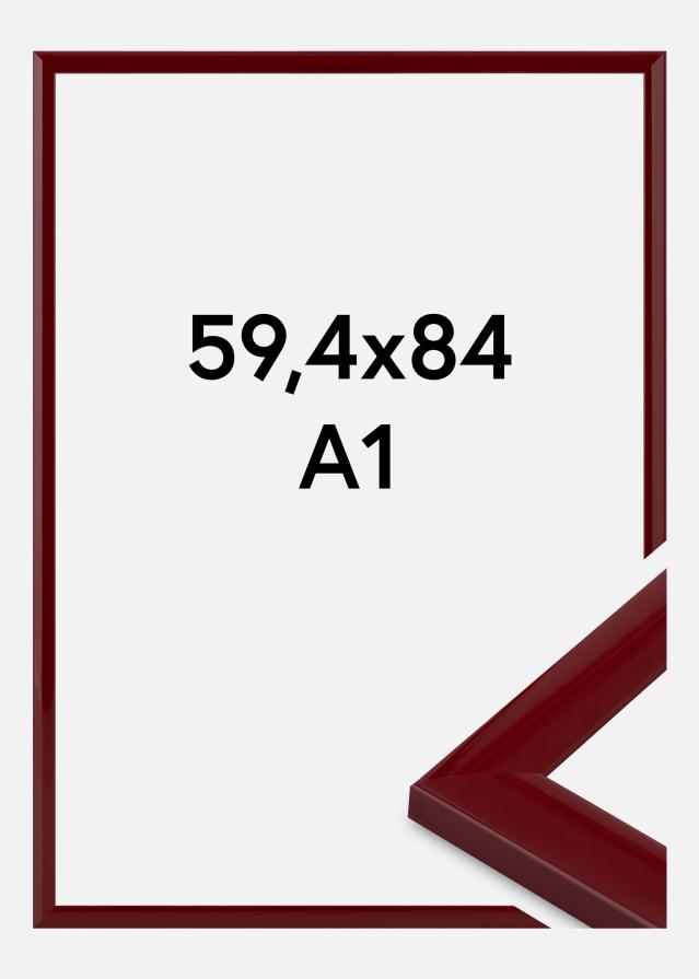 Ram Dorset Akrylglas Mörkröd 59,4x84,1 cm (A1)