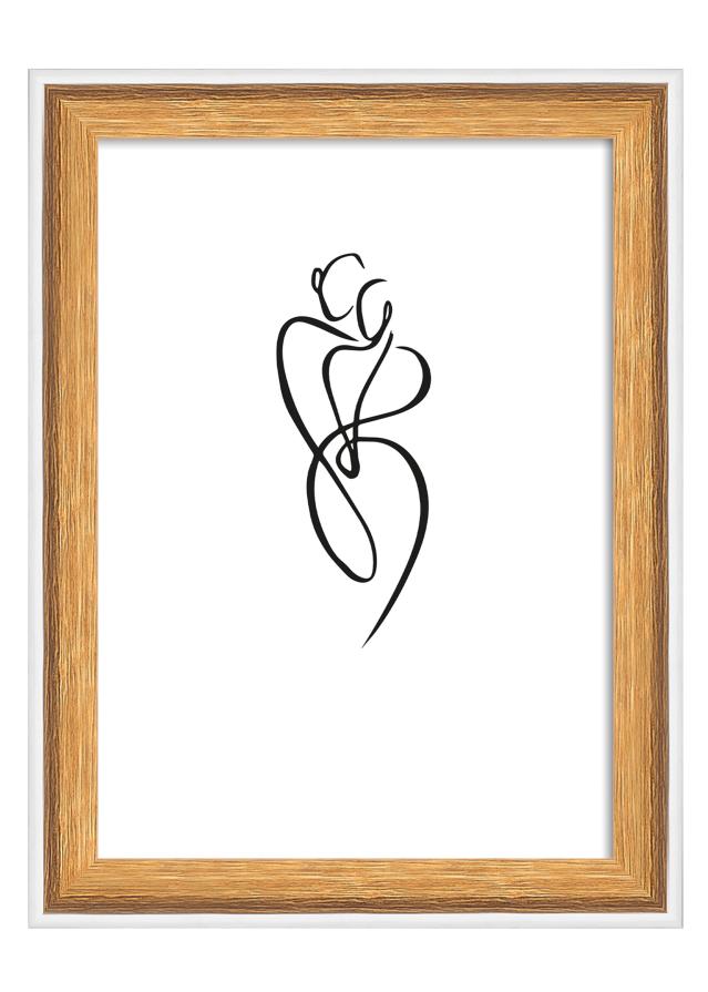 Ram Silhouette Valnöt 10x15 cm