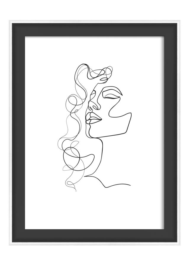 Ram Silhouette Svart 13x18 cm