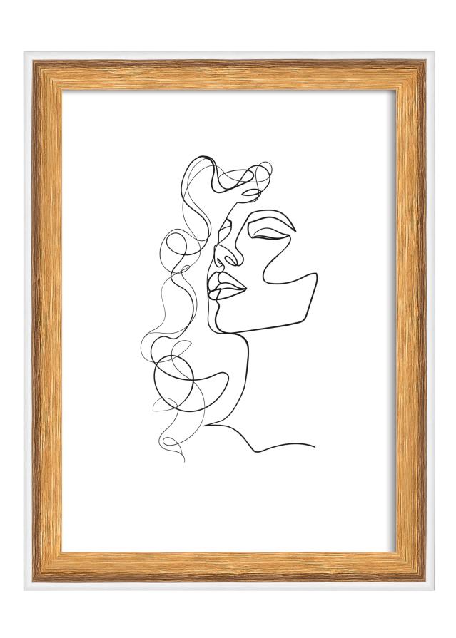 Ram Silhouette Valnöt 13x18 cm