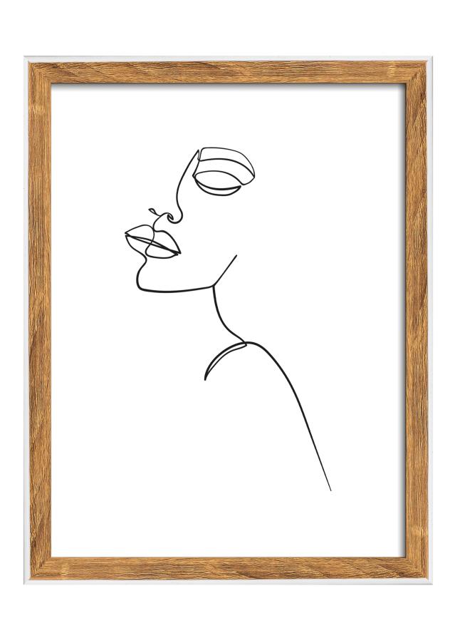 Ram Silhouette Valnöt 15x20 cm