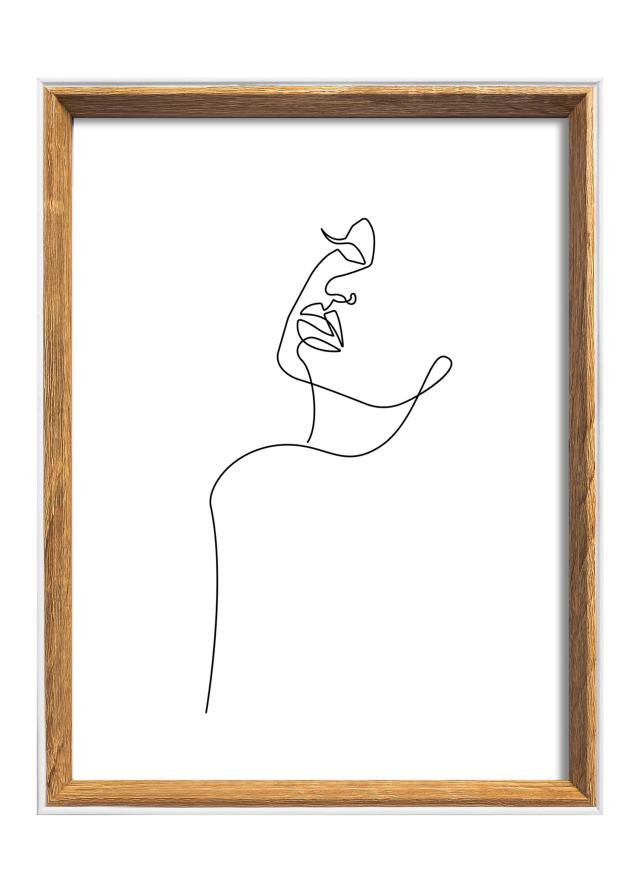 Ram Silhouette Valnöt 18x24 cm