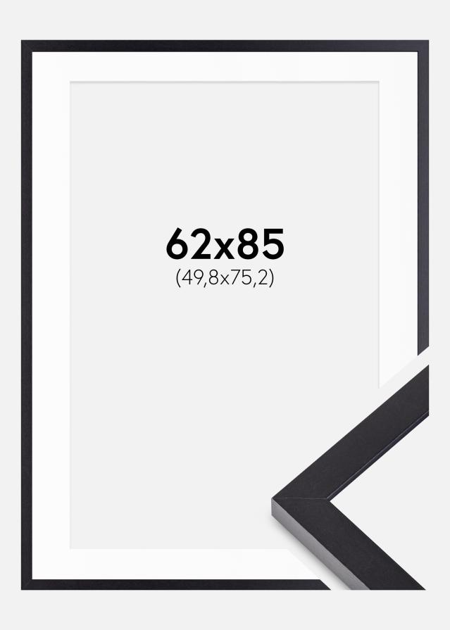Ram Selection Svart 62x85 cm - Passepartout Vit 20x30 inches