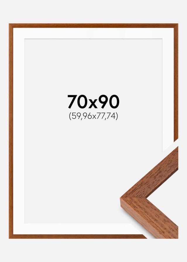Ram Hermes Bok 70x90 cm - Passepartout Vit 24x31 inches