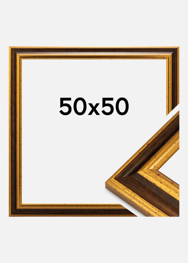 Ram Aberystwyth Akrylglas Guld 50x50 cm
