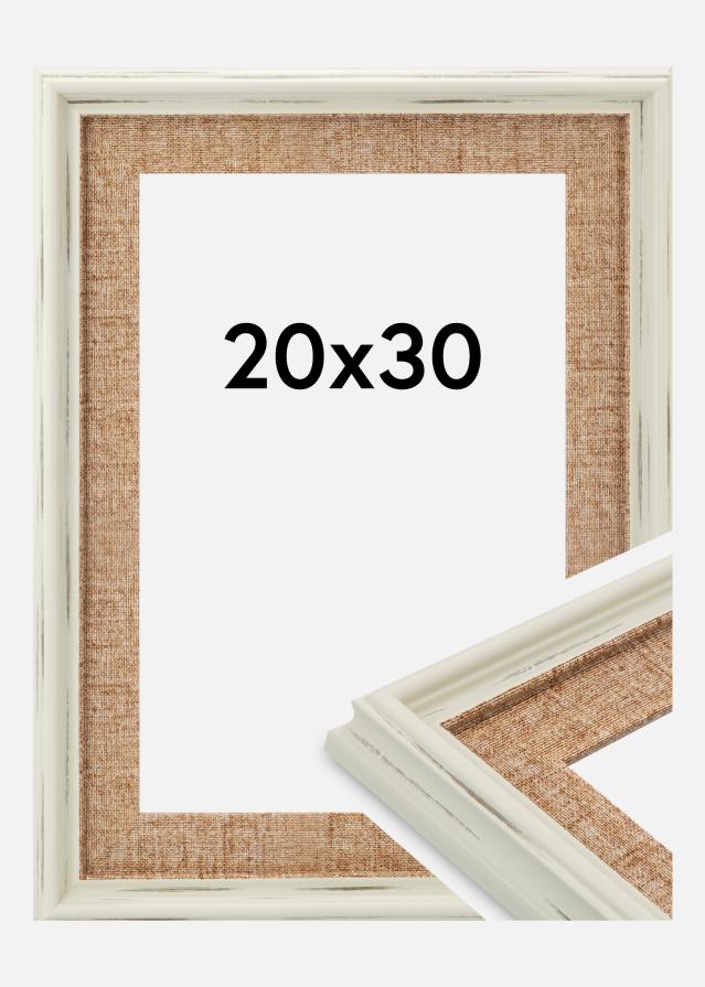 Ram Sandweave Akrylglas Vit 20x30 cm