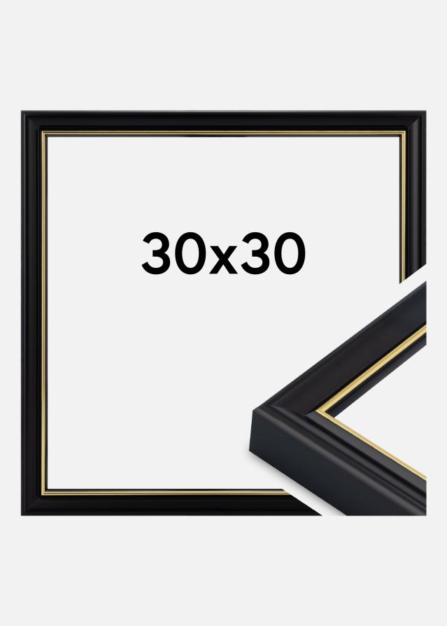 Ram Canterbury Akrylglas Svart 30x30 cm