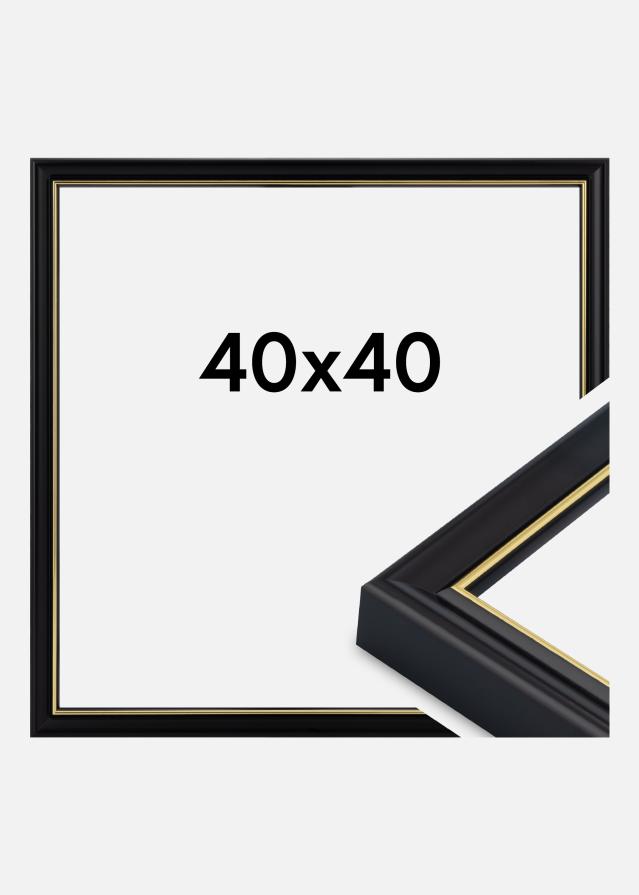 Ram Canterbury Akrylglas Svart 40x40 cm