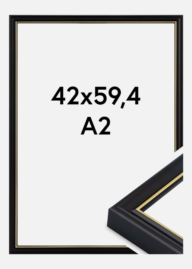 Ram Canterbury Akrylglas Svart 42x59,4 cm (A2)