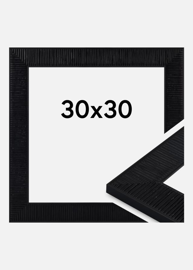 Ram Lund Akrylglas Svart 30x30 cm