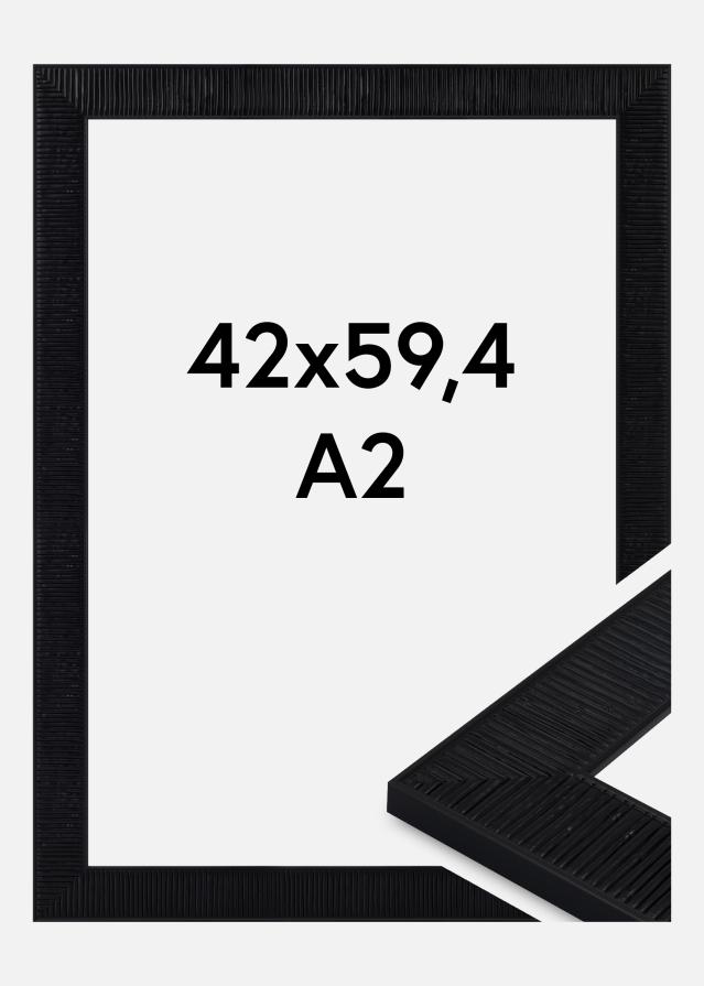 Ram Lund Akrylglas Svart 42x59.4 cm (A2)