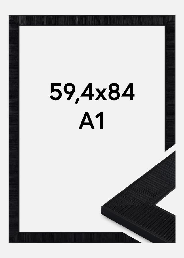 Ram Lund Akrylglas Svart 59.4x84 cm (A1)