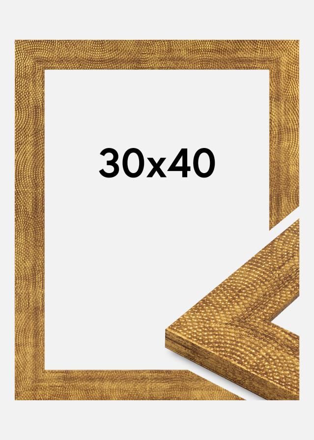 Ram Linea Akrylglas Guld 30x40 cm