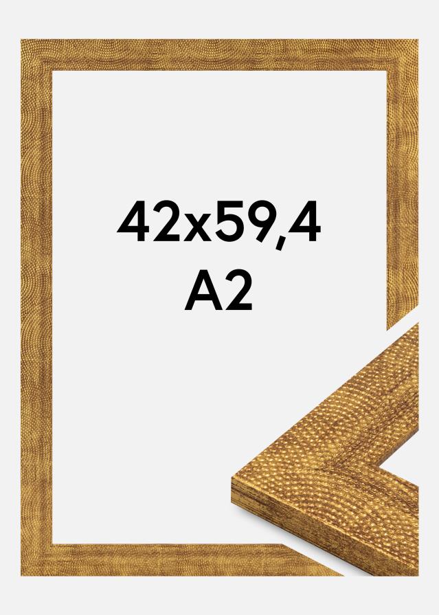 Ram Linea Akrylglas Guld 42x59.4 cm (A2)