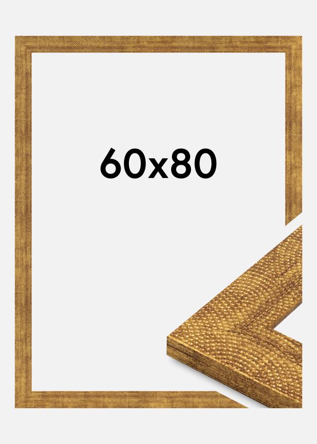 Ram Linea Akrylglas Guld 60x80 cm