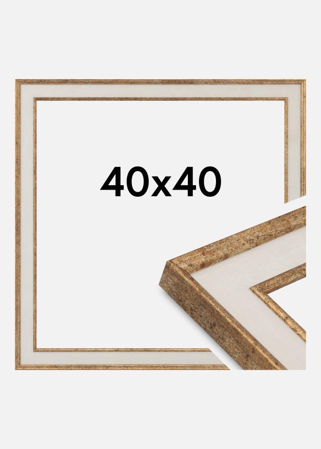 Ram Dolly Akrylglas Guld 40x40 cm