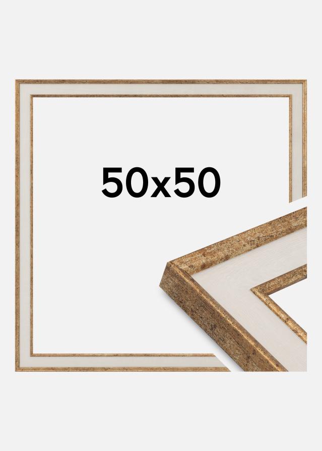 Ram Dolly Akrylglas Guld 50x50 cm