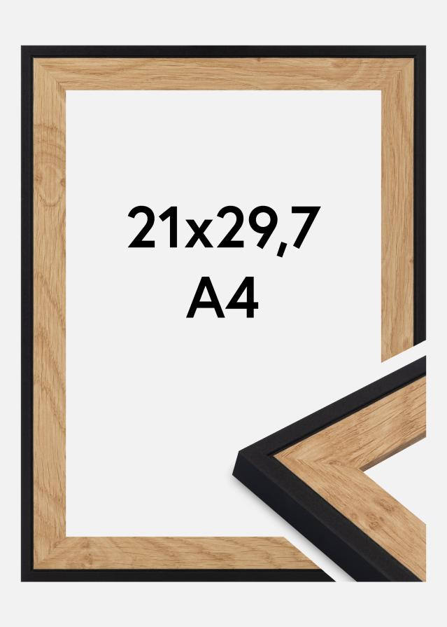 Ram Iris Akrylglas Svart 21x29.7 cm (A4)