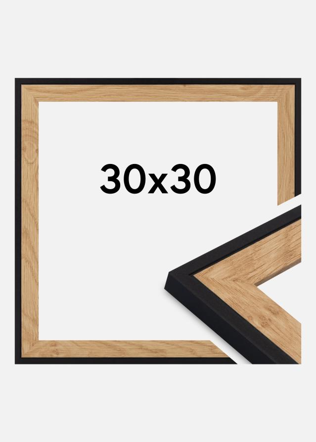 Ram Iris Akrylglas Svart 30x30 cm