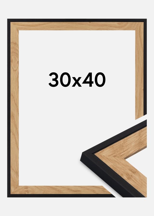 Ram Iris Akrylglas Svart 30x40 cm