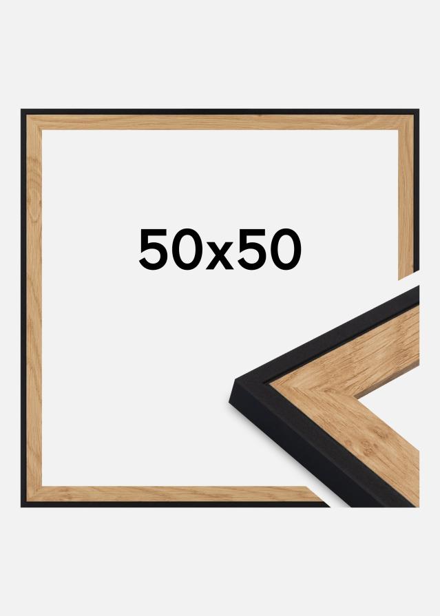 Ram Iris Akrylglas Svart 50x50 cm