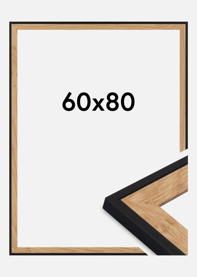 Ram Iris Akrylglas Svart 60x80 cm