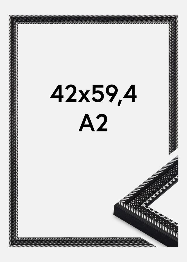 Ram Trellis Akrylglas Svart 42x59.4 cm (A2)