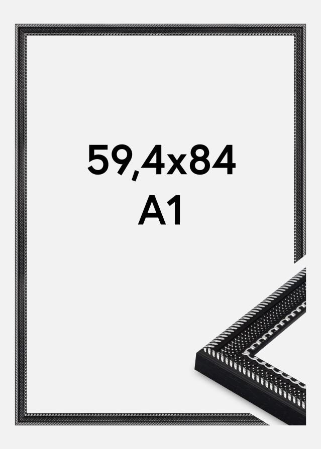 Ram Trellis Akrylglas Svart 59.4x84 cm (A1)