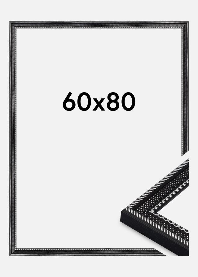 Ram Trellis Akrylglas Svart 60x80 cm