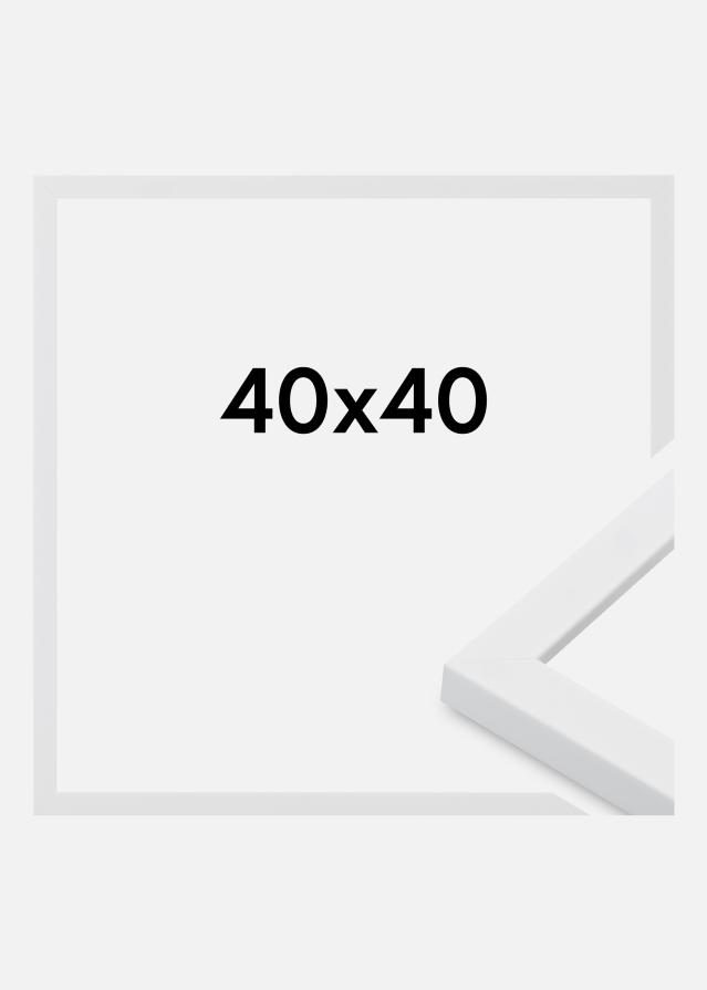 Ram Oban Akrylglas Vit 40x40 cm