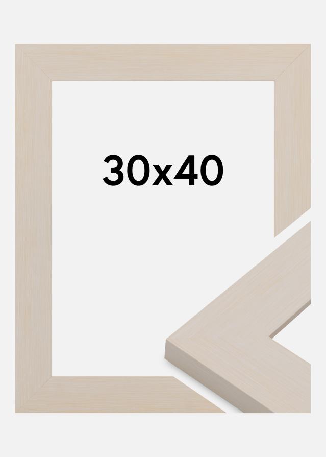 Ram Pembrokeshire Akrylglas Vit 30x40 cm