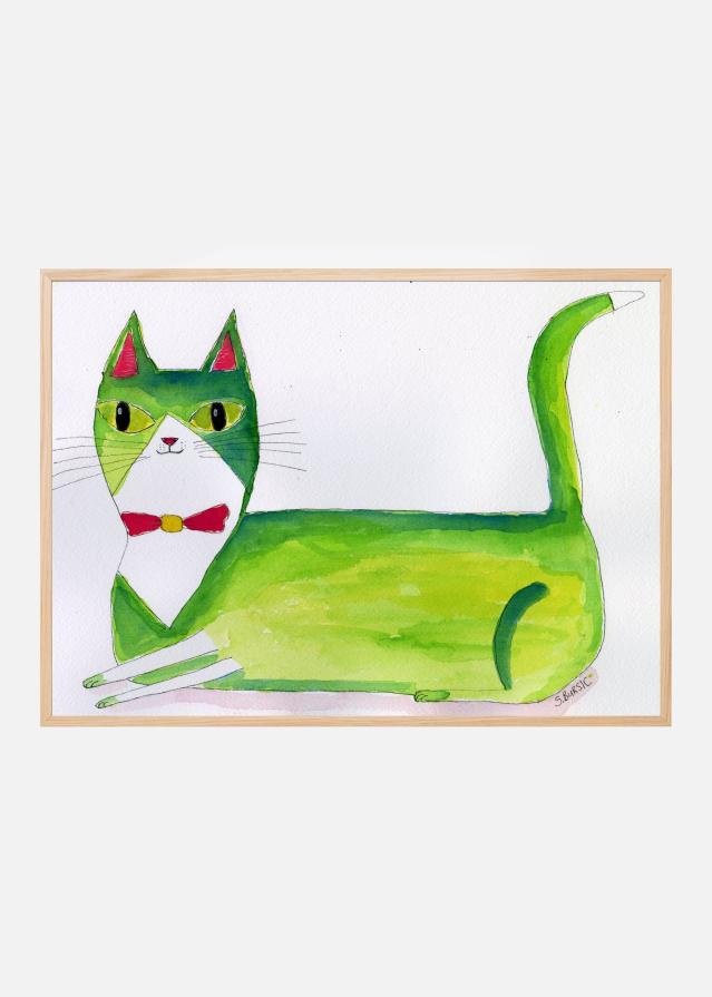 The green cat Poster