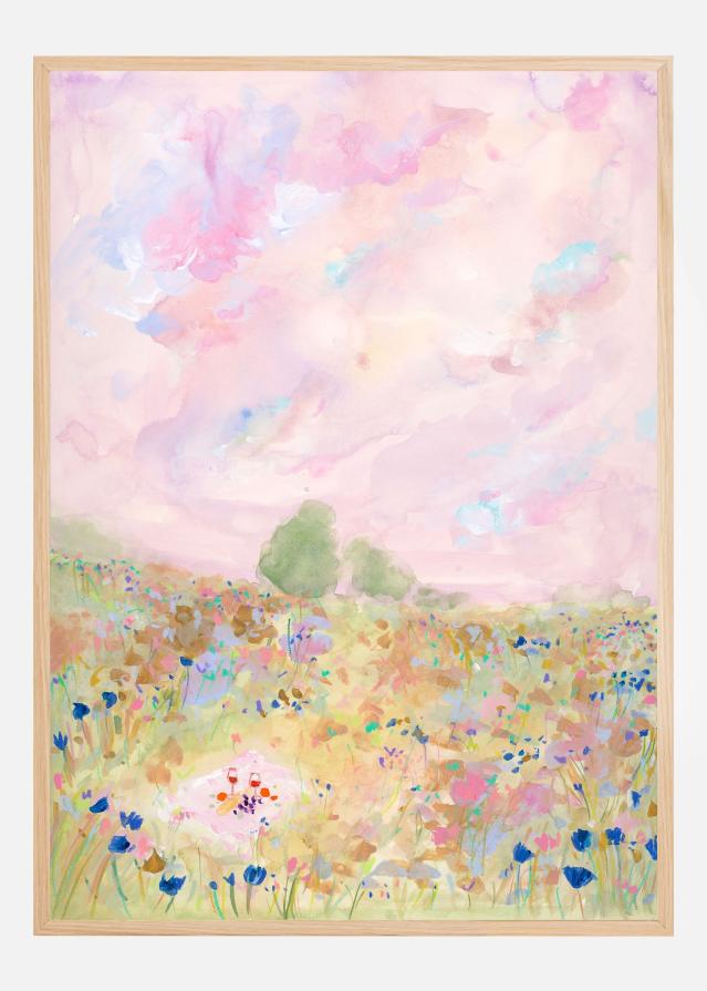Pastel Meadow Bliss Poster