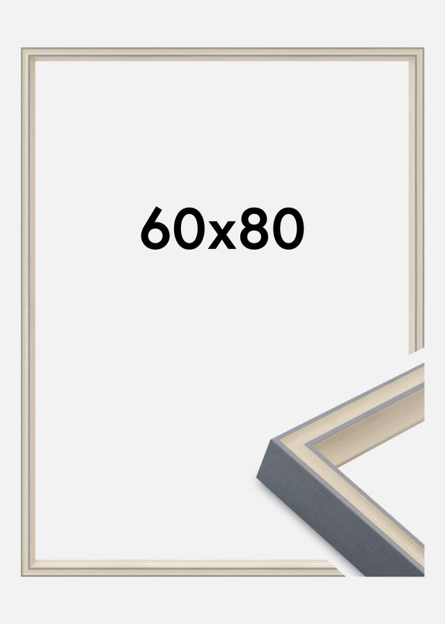 Ram Riga Akrylglas Grå 60x80 cm
