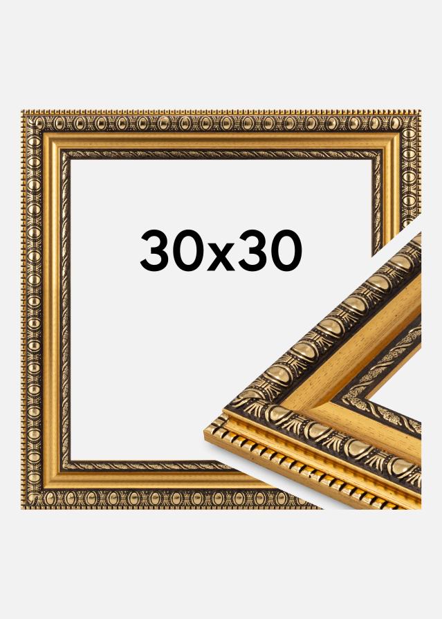 Ram Ornato Akrylglas Guld 30x30 cm