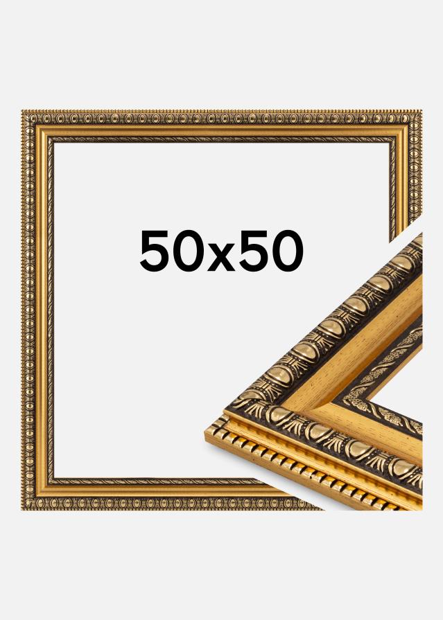 Ram Ornato Akrylglas Guld 50x50 cm