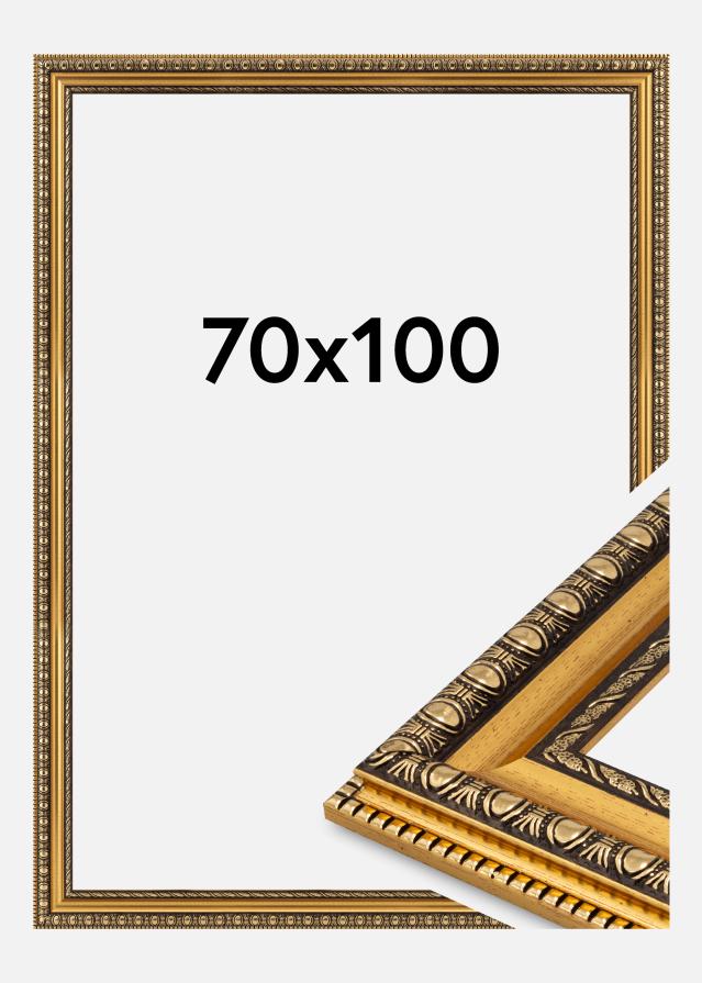 Ram Ornato Akrylglas Guld 70x100 cm