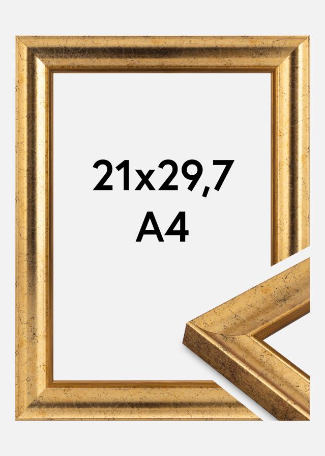 Ram Conca Akrylglas Guld 21x29.7 cm (A4)