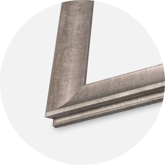 Ram Conca Akrylglas Silver 59.4x84 cm (A1)