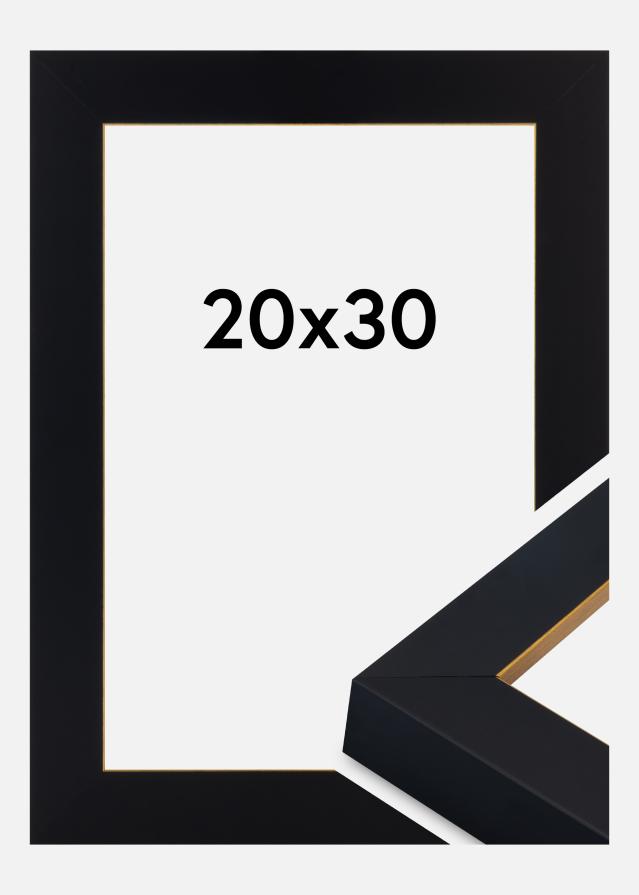 Ram Sussex Akrylglas Svart/Guld 20x30 cm