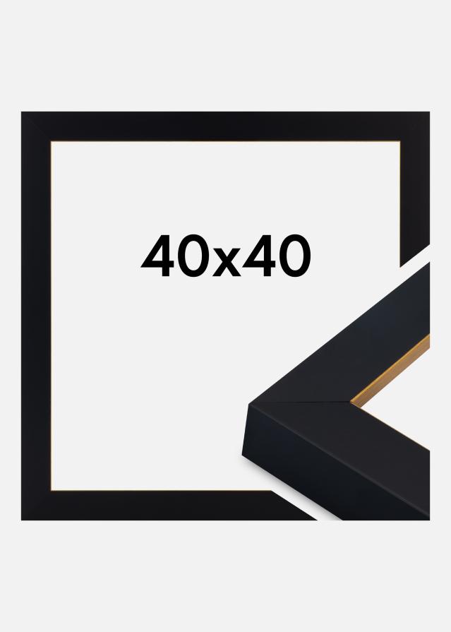 Ram Sussex Akrylglas Svart/Guld 40x40 cm