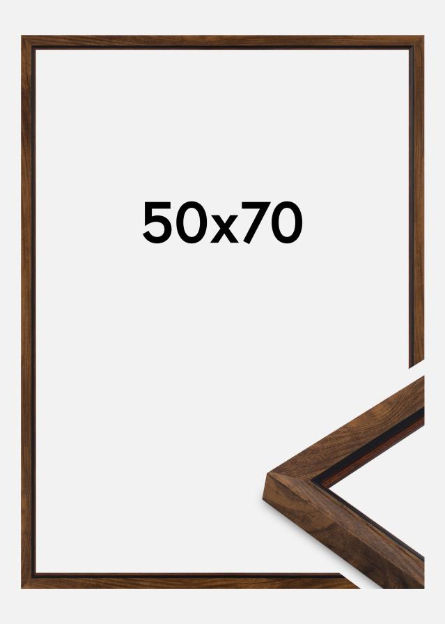 Ram Obsidian Akrylglas Valnöt 50x70 cm