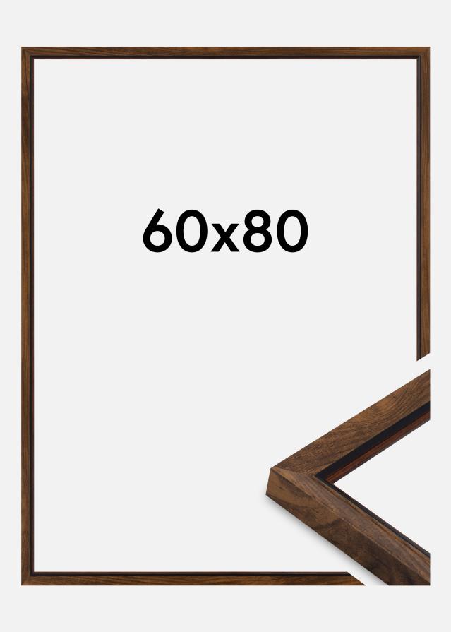 Ram Obsidian Akrylglas Valnöt 60x80 cm