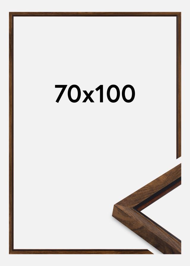 Ram Obsidian Akrylglas Valnöt 70x100 cm