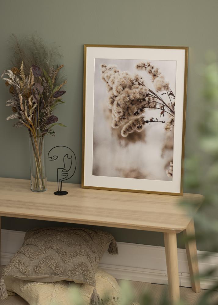 Ram Edsbyn Guld 40x45 cm - Passepartout Vit 28x34 cm