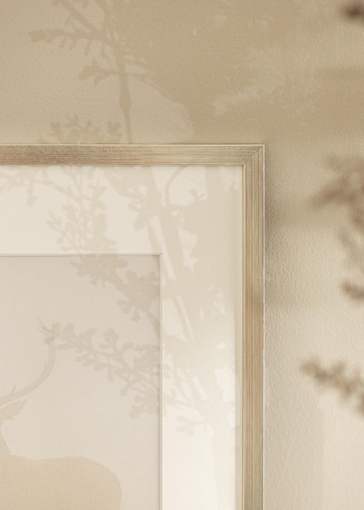 Ram Edsbyn Silver 40x45 cm - Passepartout Vit 11x13 inches