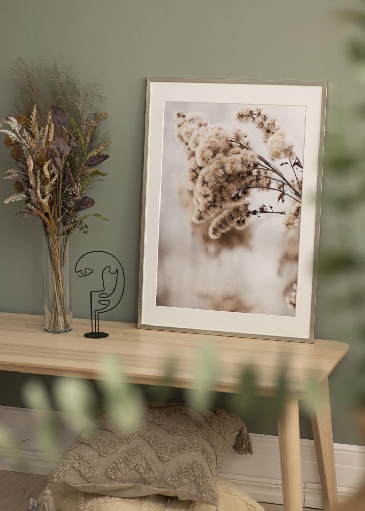 Ram Edsbyn Silver 40x45 cm - Passepartout Vit 11x13 inches